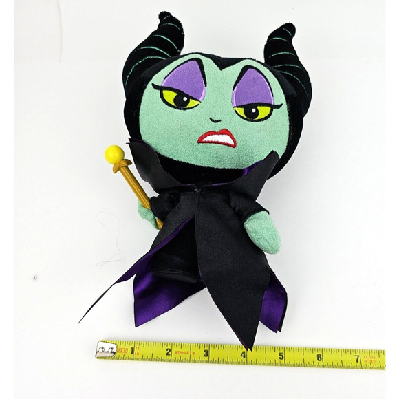 FUNKO PLUSHIES DISNEY Villains MALEFICENT Plush Doll Green Face 9 in Mean Look - Picture 10 of 11